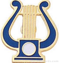 5/8″ Music Lyre Pin 1