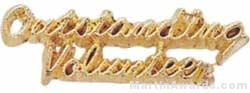 1 1/8″ Outstanding Volunteer Chenille Letter Insert Pins 1