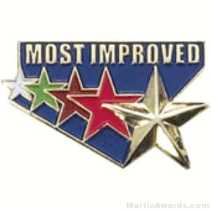 most improved award lapel pin most improved award