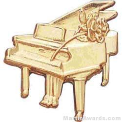 3/4″ Piano Lapel Pin 1