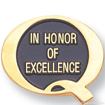 3/4″ In Honor Of Excellence Lapel Pin 1